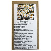 6 Degrees East Heirloom Herb Seeds - Chamomile - German Chamomile